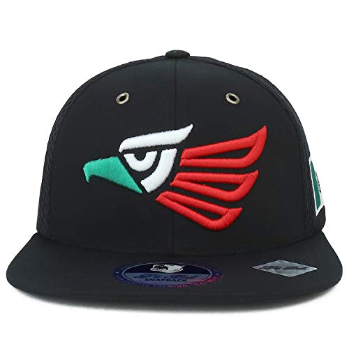 Trendy Apparel Shop Hecho en Mexico Eagle 3D Embroidered Micromesh Snapback Cap