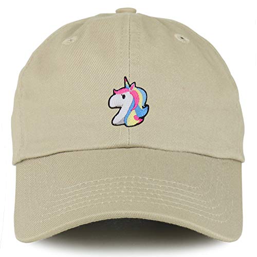 Trendy Apparel Shop Unicorn Patch Youth Small Fit Unstructured Cotton Baseball Cap