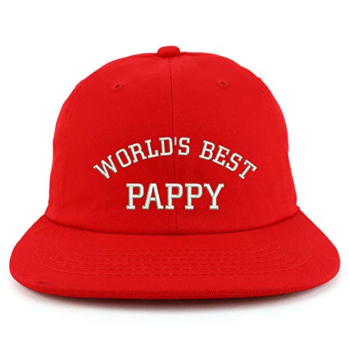 Trendy Apparel Shop World's Best Pappy Embroidered Low Profile Snapback Cap