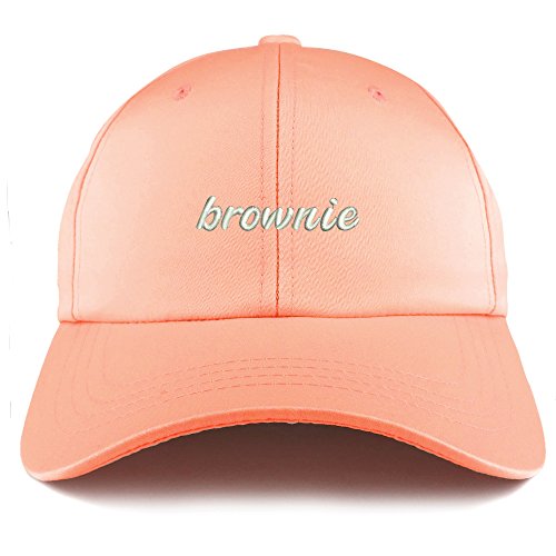 Trendy Apparel Shop Brownie Embroidered Structured Satin Adjustable Cap
