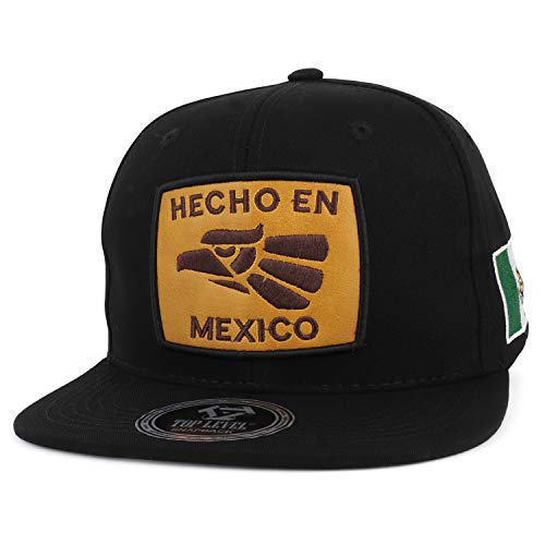 Trendy Apparel Shop Hecho en Mexico Leather Patch Embroidered Flatbill Snapback Cap