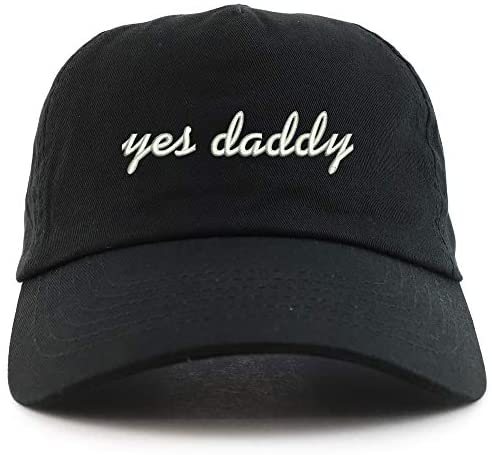 Trendy Apparel Shop Yes Daddy Embroidered 5 Panel Unstructured Soft Crown Baseball Cap