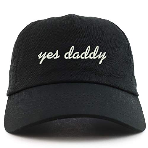 Trendy Apparel Shop Yes Daddy Embroidered 5 Panel Unstructured Soft Crown Baseball Cap