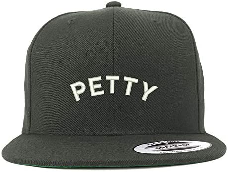 Trendy Apparel Shop Flexfit XXL Petty Embroidered Structured Flatbill Snapback Cap