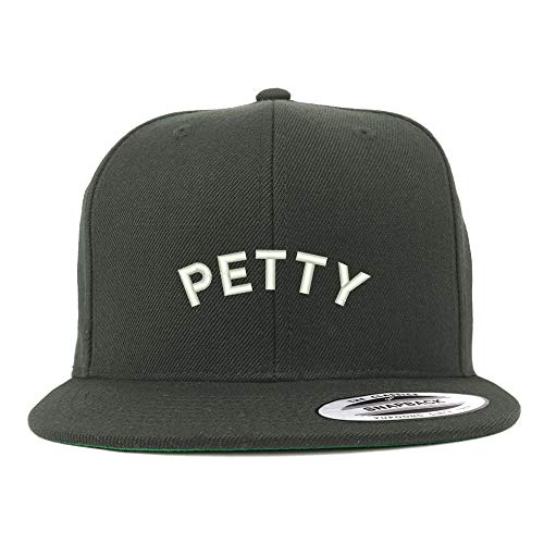 Trendy Apparel Shop Flexfit XXL Petty Embroidered Structured Flatbill Snapback Cap