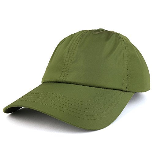 Trendy Apparel Shop Lightweight Unisex Plain Nylon Unstructured Adjustable Baseball Cap