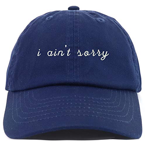 Trendy Apparel Shop Youth I Ain't Sorry Adjustable Soft Crown Baseball Cap