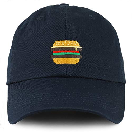 Trendy Apparel Shop Burger Patch Youth Small Fit Unstructured Cotton Baseball Cap