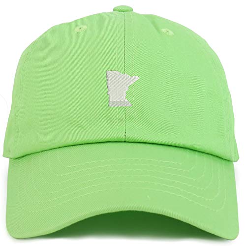 Trendy Apparel Shop Youth Minnesota State Adjustable Soft Crown Baseball Cap