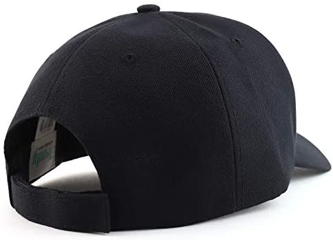 Trendy Apparel Shop Oversized Big XXL Structured Plain Baseball Cap