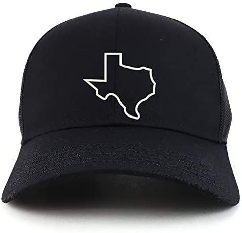 Trendy Apparel Shop Texas State Outline Structured High Profile Trucker Cap