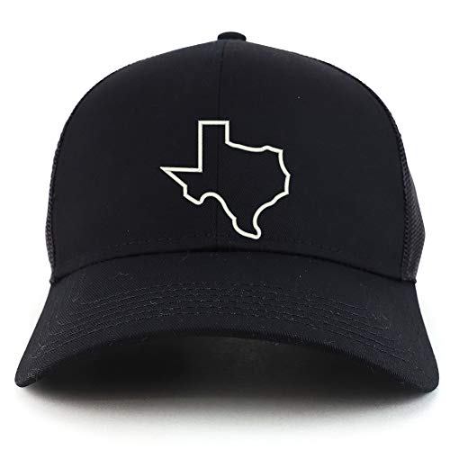 Trendy Apparel Shop Texas State Outline Structured High Profile Trucker Cap