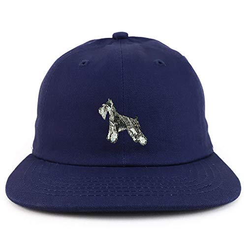 Trendy Apparel Shop Miniature Schnauzer Dog Low Profile Cotton Snapback Cap