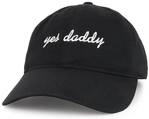 Trendy Apparel Shop Yes Daddy Embroidered Low Profile Deluxe Cotton Cap Dad Hat