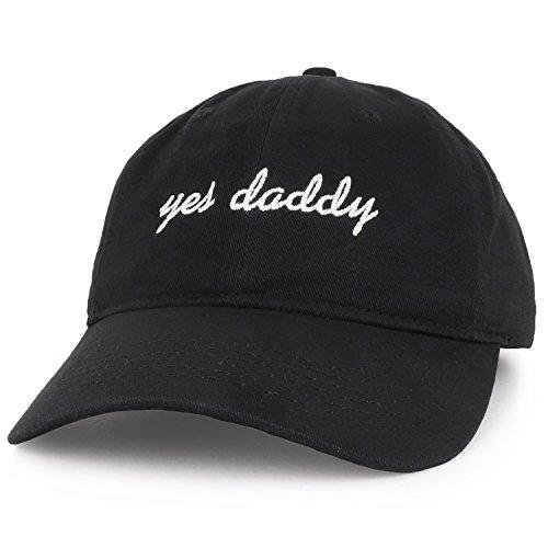 Trendy Apparel Shop Yes Daddy Embroidered Low Profile Deluxe Cotton Cap Dad Hat