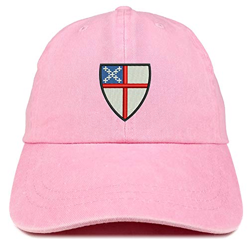 Trendy Apparel Shop Episcopal Shield Embroidered Washed Low Profile Cap