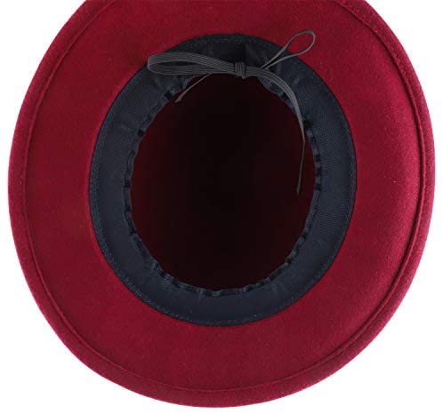 Trendy Apparel Shop Women's Bow Tie Band Wool Felt Bolero Hat