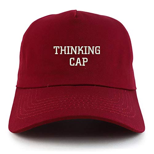 Trendy Apparel Shop Thinking Cap Unstructured 5 Panel Dad Baseball Cap