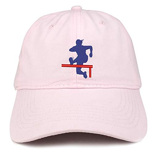 Trendy Apparel Shop Track Hurdler Embroidered Soft Crown 100% Brushed Cotton Cap