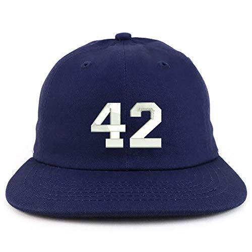 Trendy Apparel Shop Number 42 Collegiate Varsity Font Low Profile Snapback Cap