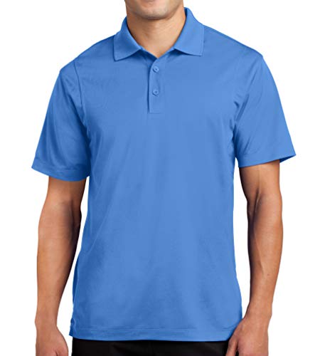 Trendy Apparel Shop Smooth Micropique Moisture-Wicking Polyester Men's Polo Big and Tall Shirt