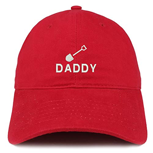 Trendy Apparel Shop Daddy with Shovel Embroidered Brushed Cotton Cap