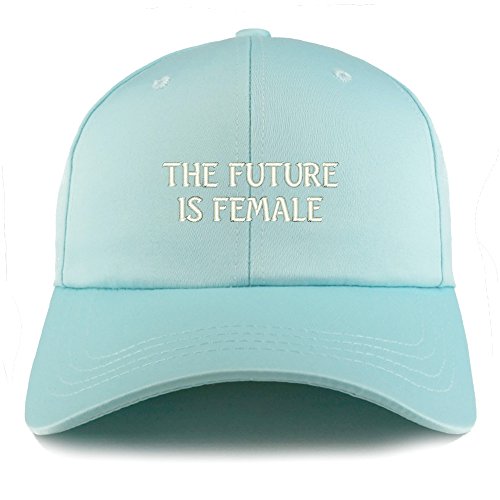 Trendy Apparel Shop The Future is Female Embroidered Structured Satin Adjustable Cap