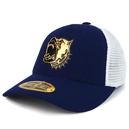 Trendy Apparel Shop High Frequency Pitbull Patch Stretch Fitted Trucker Mesh Cap
