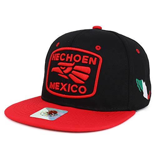 Trendy Apparel Shop Hecho en Mexico Eagle Square Embroidered Snapback Cap