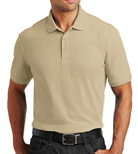 Trendy Apparel Shop Comfortable Traditional Fit Durable Poly Blend Men's Polo Big and Tall Shirt