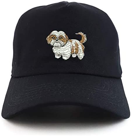 Trendy Apparel Shop Shih Tzu Unstructured 5 Panel Dad Baseball Cap
