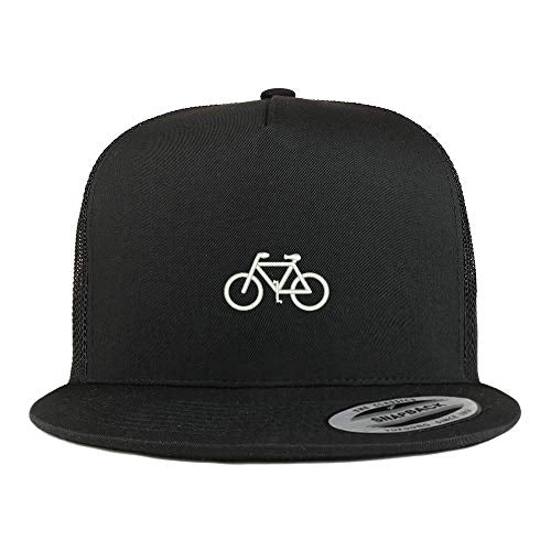 Trendy Apparel Shop Mini Bicycle Embroidered 5 Panel Flatbill Mesh Cap