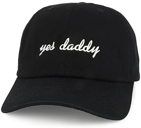 Trendy Apparel Shop Yes Daddy Embroidered Oversize XXL Soft Cotton Dad Hat