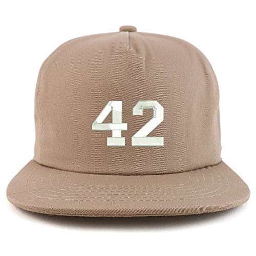 Trendy Apparel Shop Number 42 Collegiate Varsity Unstructured 5 Panel Cap