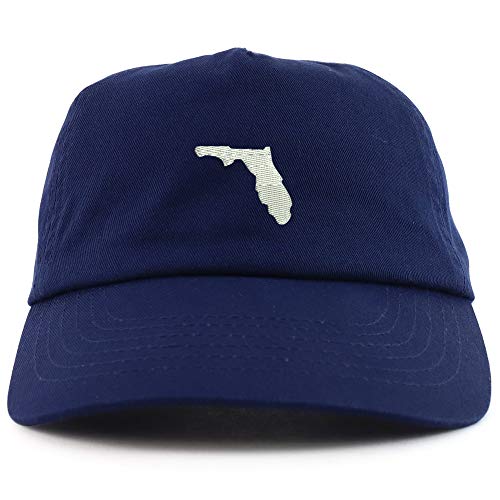 Trendy Apparel Shop Florida State Embroidered 5 Panel Unstructured Soft Crown Baseball Cap