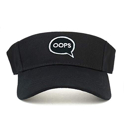 Trendy Apparel Shop Oops Patch Cotton Infant Summer Visor Cap