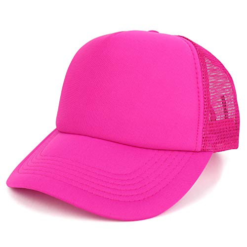 Trendy Apparel Shop 5 Panel Foam Front Trucker Mesh Cap
