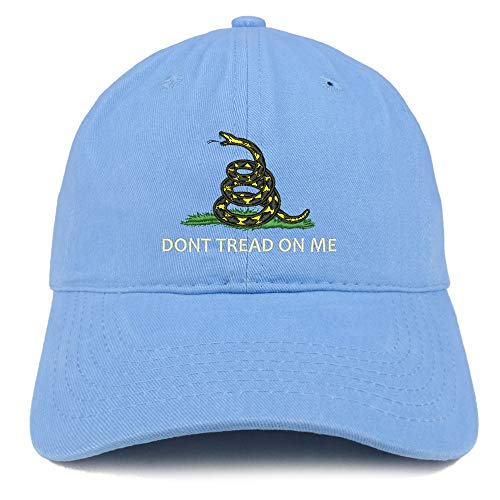Trendy Apparel Shop Don't Tread on Me Embroidered Unstructured Cotton Dad Hat