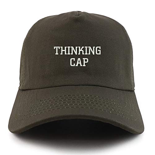 Trendy Apparel Shop Thinking Cap Unstructured 5 Panel Dad Baseball Cap
