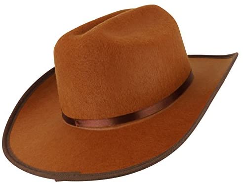 Trendy Apparel Shop Youth Kid's Cowboy Cowgirl Flet Hat with Paisley Bandana