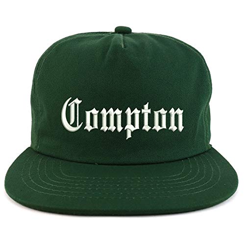 Trendy Apparel Shop Compton City Old English Unstructured 5 Panel Flatbill Cap