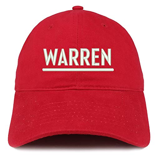 Trendy Apparel Shop Elizabeth Warren Embroidered Soft Crown 100% Brushed Cotton Cap