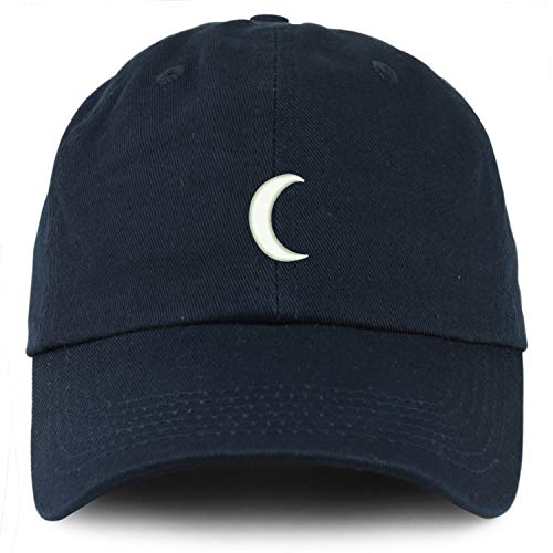 Trendy Apparel Shop Youth Crescent Moon Unstructured Cotton Baseball Cap