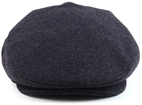 Trendy Apparel Shop Men's Wool Blend Adjustable 3 Button Snapback Ivy Hat