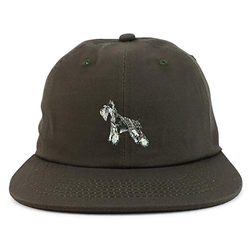 Trendy Apparel Shop Miniature Schnauzer Dog Low Profile Cotton Snapback Cap
