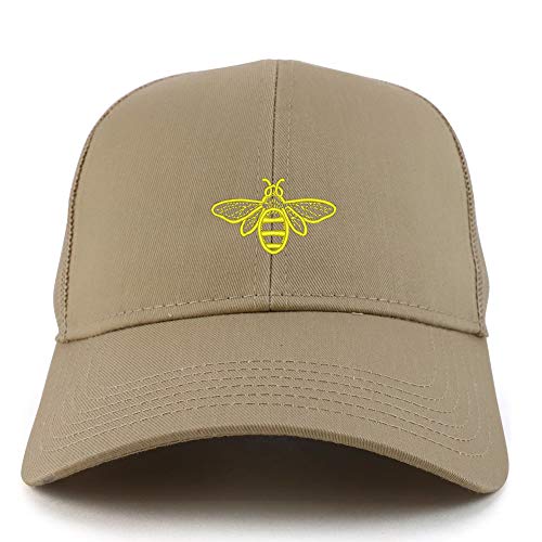 Trendy Apparel Shop Bee Embroidered Structured High Profile Trucker Cap