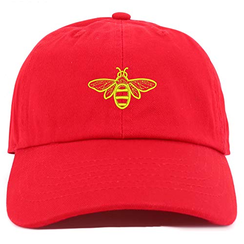 Trendy Apparel Shop Youth Sized Bee Embroidered Adjustable Unstructured Baseball Cap