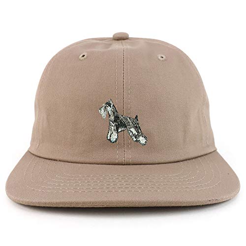Trendy Apparel Shop Miniature Schnauzer Dog Low Profile Cotton Snapback Cap