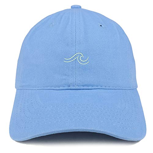 Trendy Apparel Shop The Wave Embroidered 100% Cotton Adjustable Cap Dad Hat