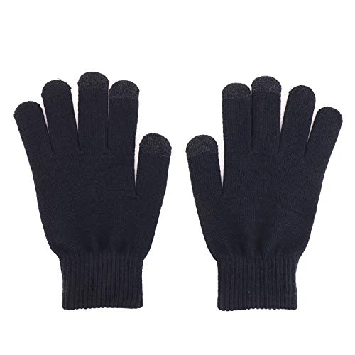 Trendy Apparel Shop Touchscreen Friendly Knit Texting Finger Gloves